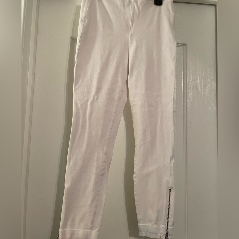 LYSSÉ zip skinny crop leggings